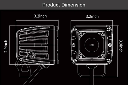 2" RGB pod light CUBE LIGHTS