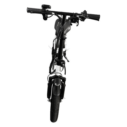 $799-White Adult 1000W Electric Bike Foldable E Bicycle Mountain E Bikes 14" 3 Speed 50km/h