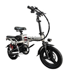 $799-White Adult 1000W Electric Bike Foldable E Bicycle Mountain E Bikes 14