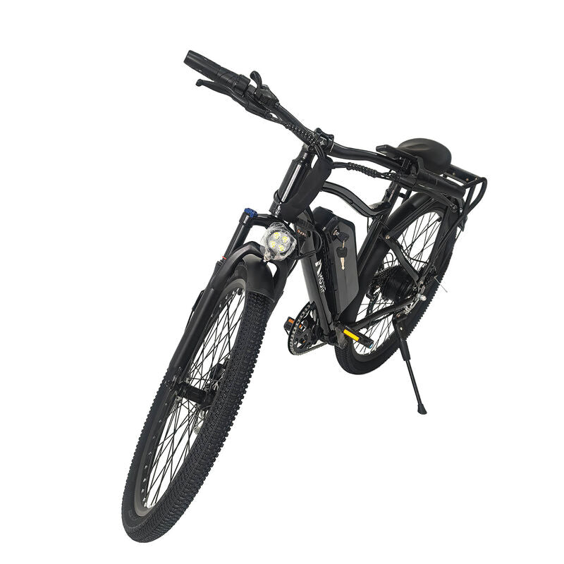 Black Adult Electric Bike 26'' 1500W Brushless Motor EBike Off Road 7 Speed Mountain Ebike