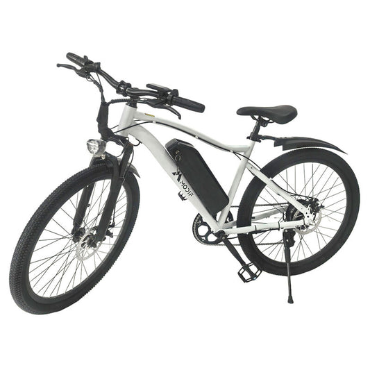 White 1500W Electric Bike 26'' E-MTB 48V Ebike Adult off Road City Bicycle Commuter