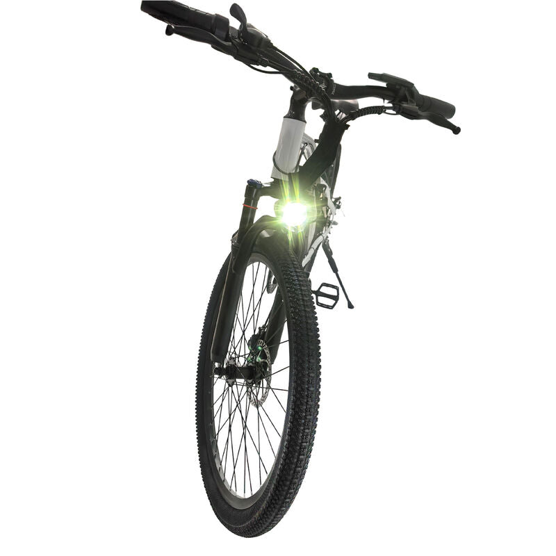 White 1500W Electric Bike 26'' E-MTB 48V Ebike Adult off Road City Bicycle Commuter