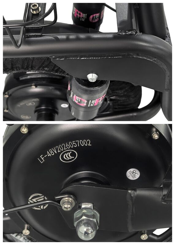 Black Electric Scooter With Seat Foldable Motorised Adults EScooter Commuter