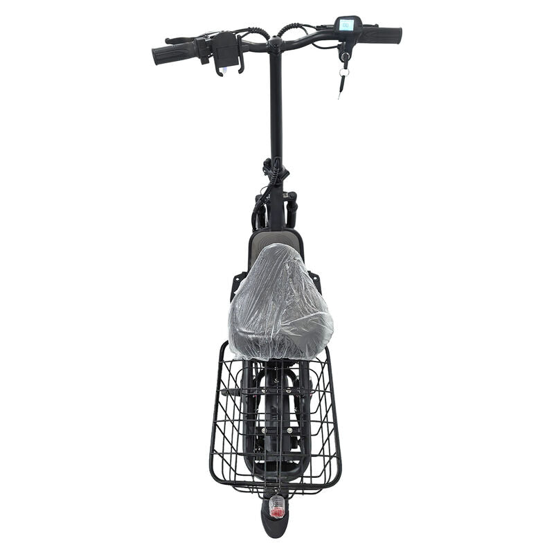 Black Electric Scooter With Seat Foldable Motorised Adults EScooter Commuter