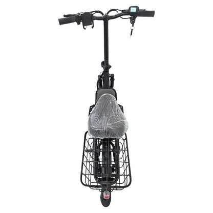Black Electric Scooter With Seat Foldable Motorised Adults EScooter Commuter