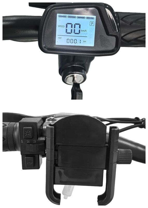 Black Electric Scooter With Seat Foldable Motorised Adults EScooter Commuter
