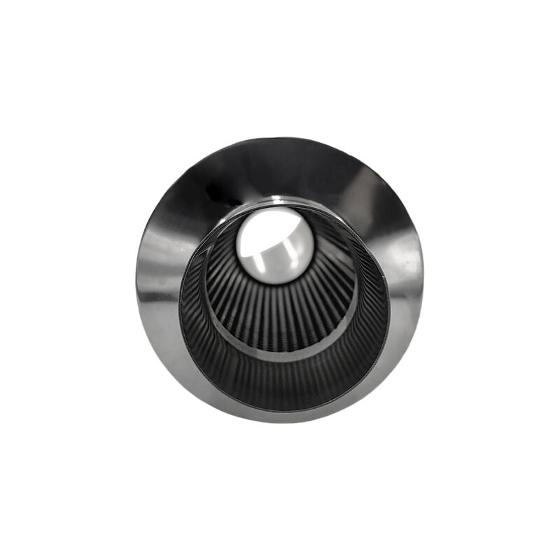 Polished Tip Exhaust Muffler Cannon 480mm Length 3" Inlet 4" Outlet