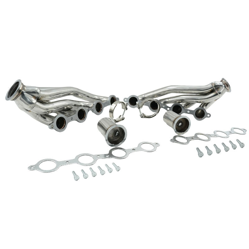 V-Band Manifold Header Fit For Camaro For Chevelle For Nova For Firebird V8 4.8L 5.3L 5.7L 6.0L 6.2L Engines