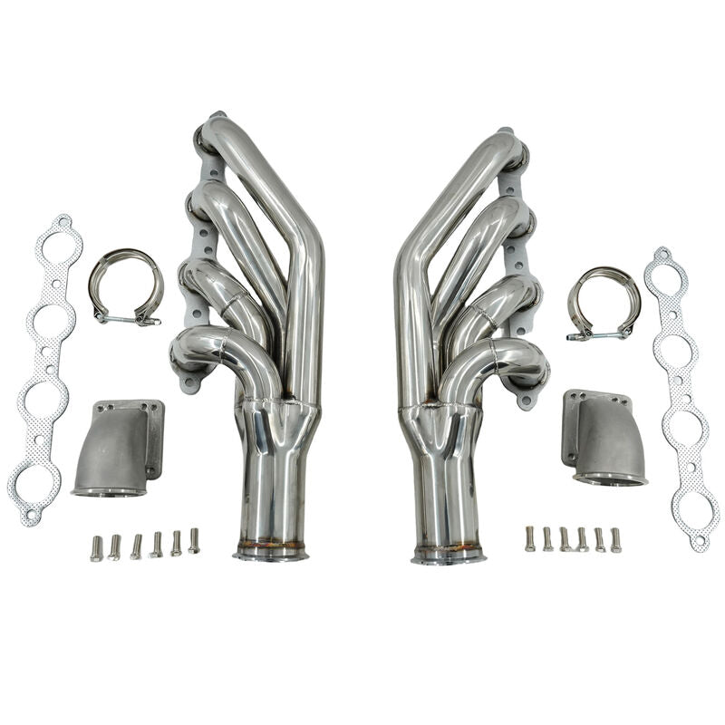 Turbo Manifold Header+Elbow Fit For Chevrolet Small Block V8 LS1 LS6 LSX Camaro Corvette For GM Cadillac CTS