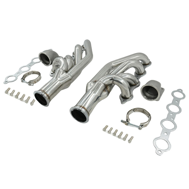 Turbo Manifold Header+Elbow Fit For Chevrolet Small Block V8 LS1 LS6 LSX Camaro Corvette For GM Cadillac CTS