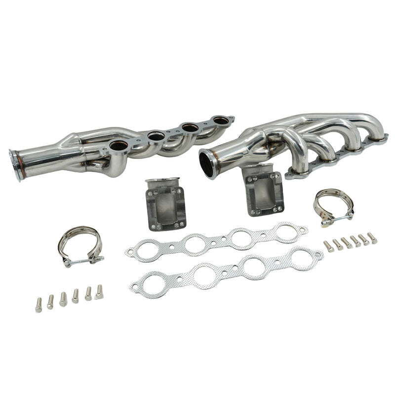 Turbo Manifold Header+Elbow Fit For Chevrolet Small Block V8 LS1 LS6 LSX Camaro Corvette For GM Cadillac CTS