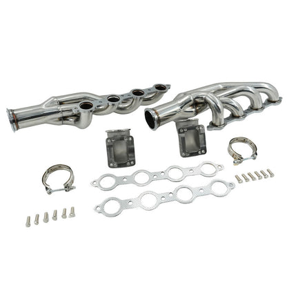 Turbo Manifold Header+Elbow Fit For Chevrolet Small Block V8 LS1 LS6 LSX Camaro Corvette For GM Cadillac CTS
