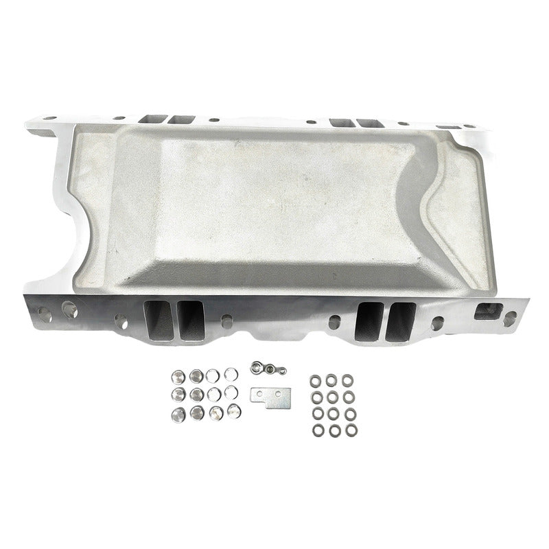 Engine Intake Manifold Dual Plane Silver Fit For Small Block Chrysler 318 340 360
