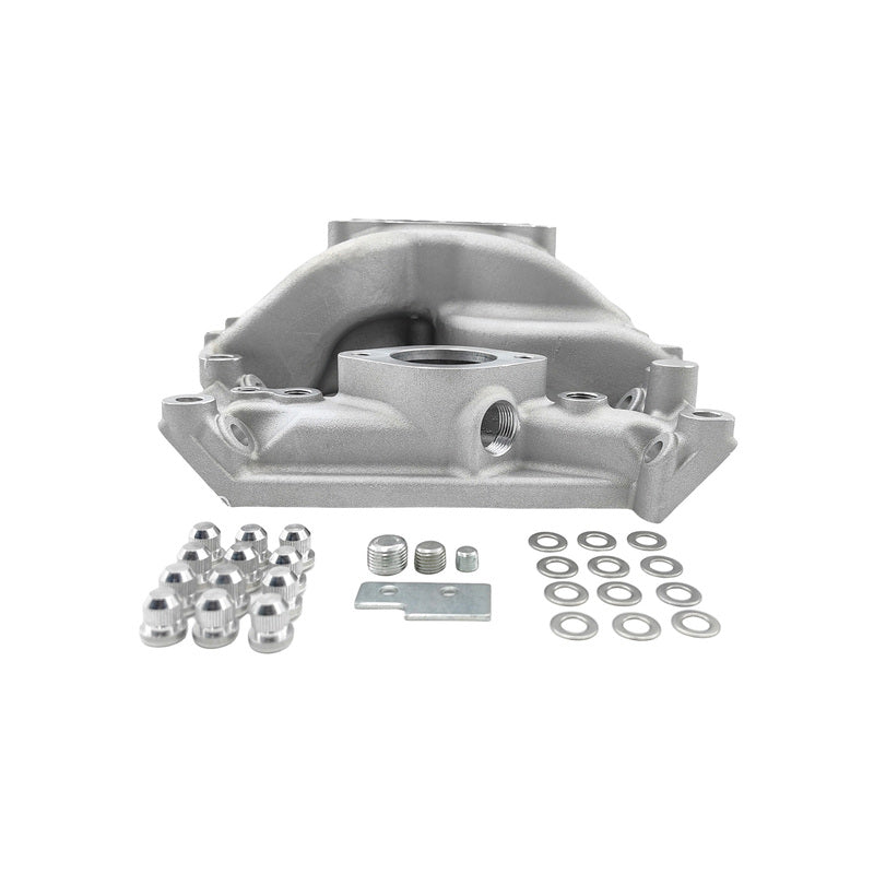 Engine Intake Manifold Dual Plane Silver Fit For Small Block Chrysler 318 340 360
