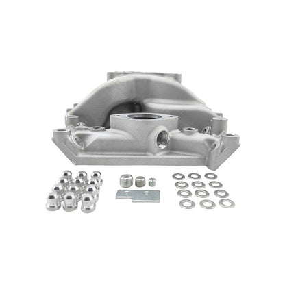 Engine Intake Manifold Dual Plane Silver Fit For Small Block Chrysler 318 340 360