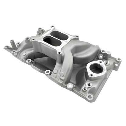 Engine Intake Manifold Dual Plane Silver Fit For Small Block Chrysler 318 340 360