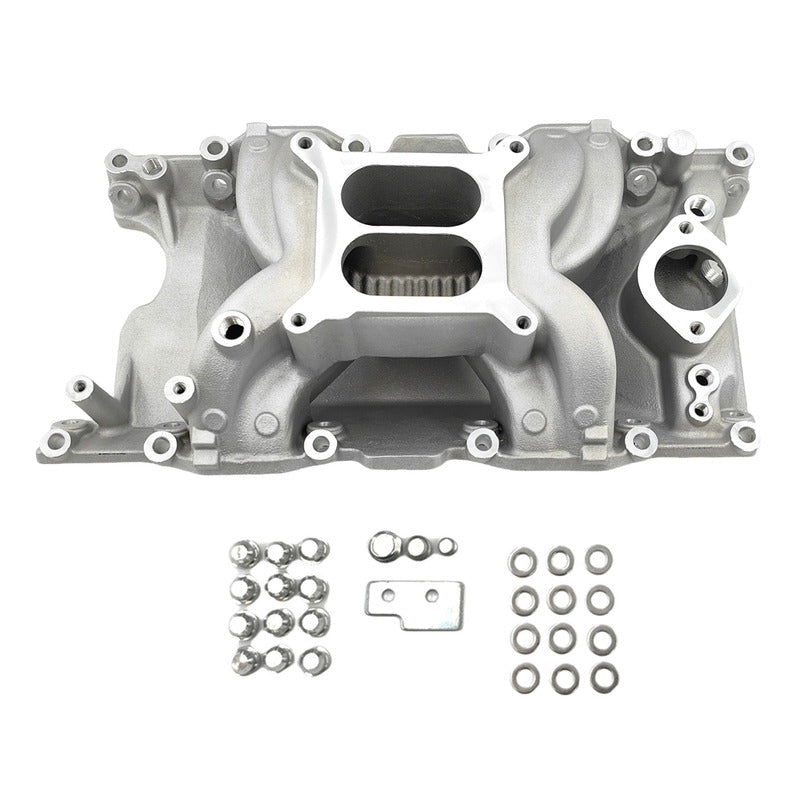 Engine Intake Manifold Dual Plane Silver Fit For Small Block Chrysler 318 340 360