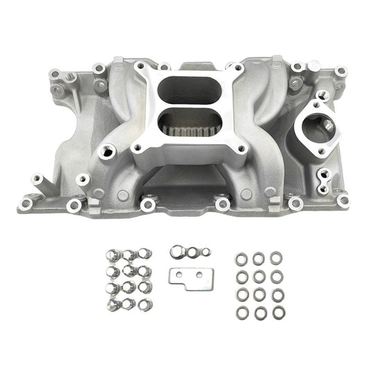 Engine Intake Manifold Dual Plane Silver Fit For Small Block Chrysler 318 340 360