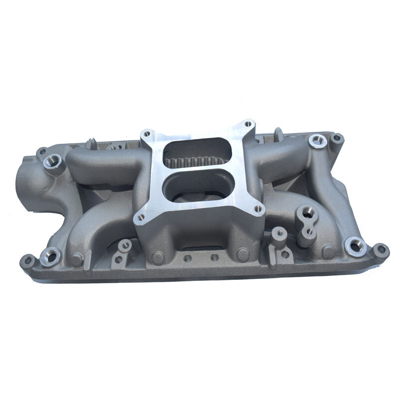 Dual Plane Intake Manifold Fit For Ford Windsor 289 302 4 Barrel Air Gap Satin 54026