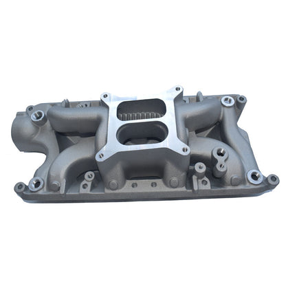Dual Plane Intake Manifold Fit For Ford Windsor 289 302 4 Barrel Air Gap Satin 54026