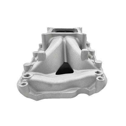 High Rise 4 Barrel Manifold Single Plane Fit For Ford Windsor 302 V8 Satin Finished