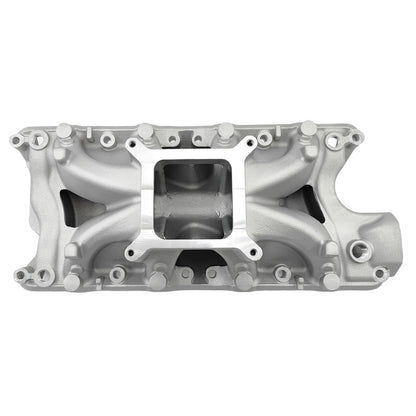High Rise 4 Barrel Manifold Single Plane Fit For Ford Windsor 302 V8 Satin Finished