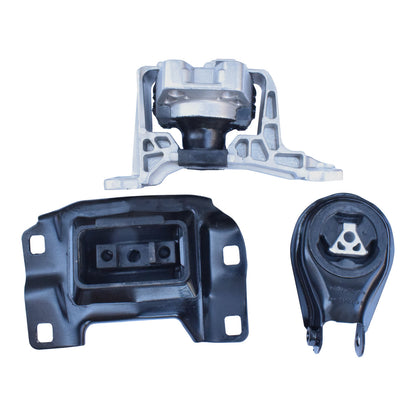 3 Pcs Engine Mount Kit Petrol Fit For Mazda 3 2.0L MZR BK BL Rear 2004-ON For Ford Focus LS LT LV LW 2.0L 2005-2011