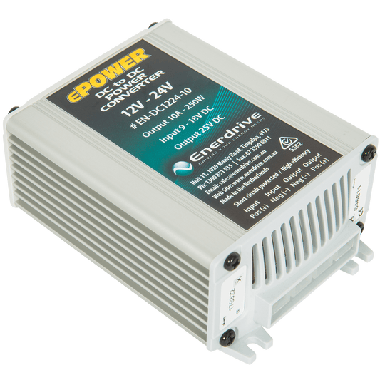 Enerdrive EN-DC1224-10 12V-24V 10A DC Converter Output 25V