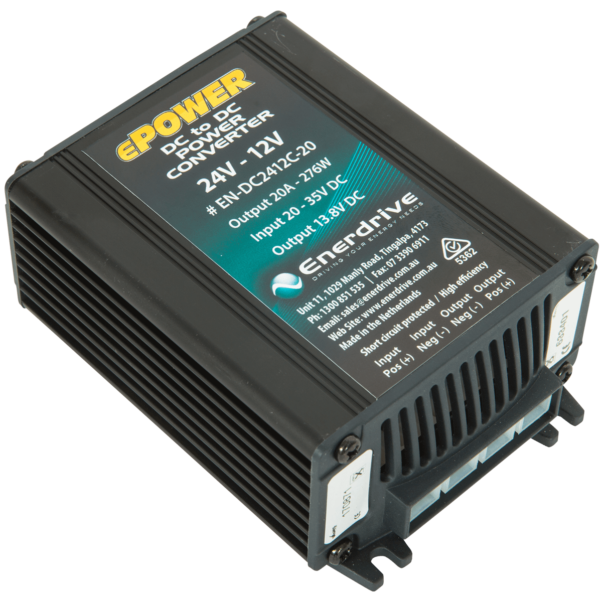 Enerdrive EN-DC2412C-20 12V-24V 20A DC Converter Output 13.8V