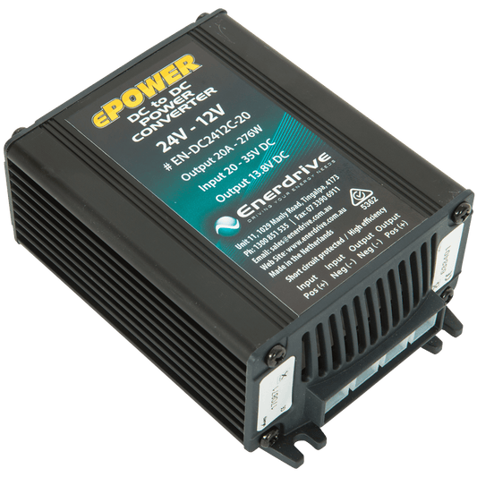Enerdrive EN-DC2412C-20 12V-24V 20A DC Converter Output 13.8V
