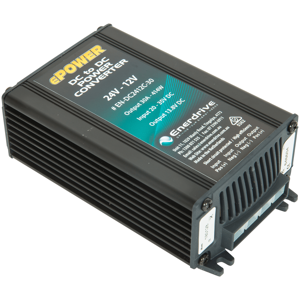 Enerdrive EN-DC2412C-30 12V-24V 30A DC Converter Output 13.8V