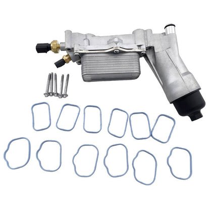 Oil Cooler Filter Adapter Housing Assembly With Gaskets Fit For Dodge Journey For Jeep Cherokee Grand Cherokee Wrangler 68596