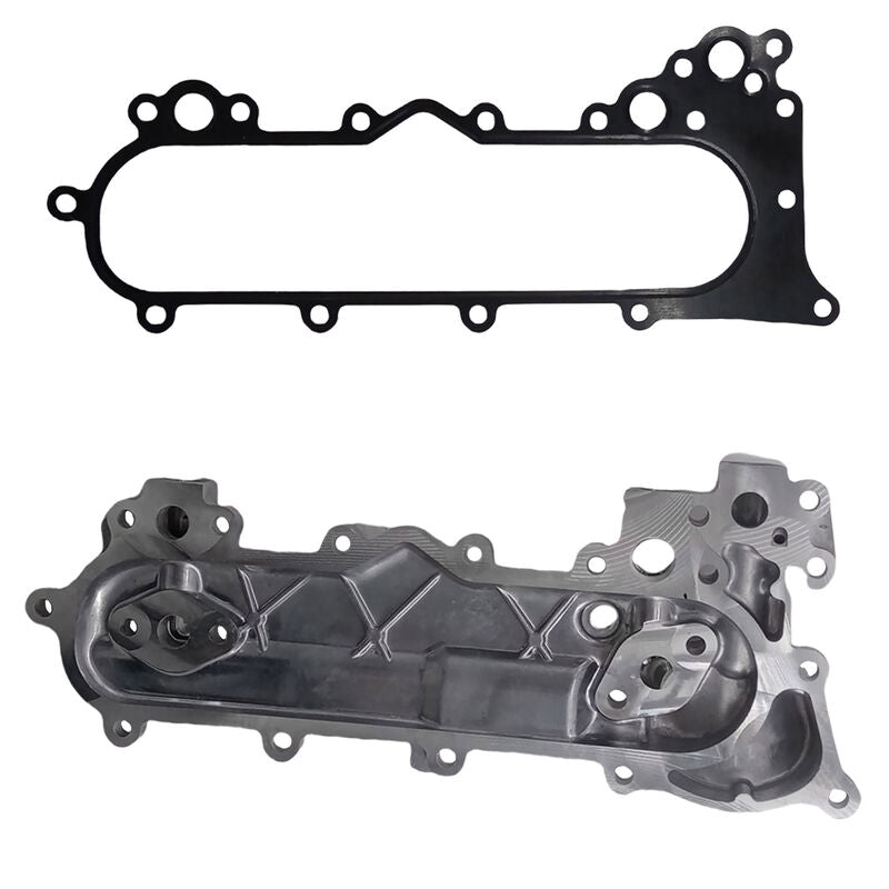 Oil Cooler Cover With Gasket Fit For Toyota LandCruiser HDJ78 HZJ80 HDJ100 Coaster HDB50 HZB70 1572117012