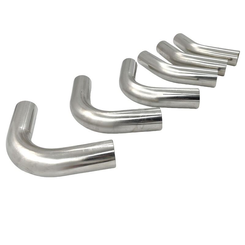 6 Pcs 3" Inch 76mm Exhaust Pipe Mandrel Bend Mild Steel 45 Degree & 90 Degree Bends