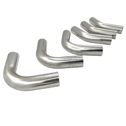 6 Pcs 3" Inch 76mm Exhaust Pipe Mandrel Bend Mild Steel 45 Degree & 90 Degree Bends