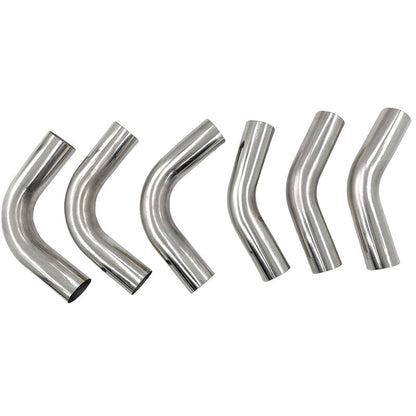 6 Pcs 3" Inch 76mm Exhaust Pipe Mandrel Bend Mild Steel 45 Degree & 90 Degree Bends