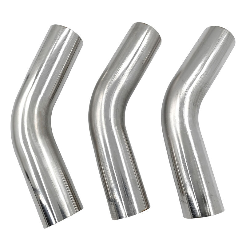 6 Pcs 3" Inch 76mm Exhaust Pipe Mandrel Bend Mild Steel 45 Degree & 90 Degree Bends