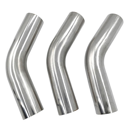 6 Pcs 3" Inch 76mm Exhaust Pipe Mandrel Bend Mild Steel 45 Degree & 90 Degree Bends