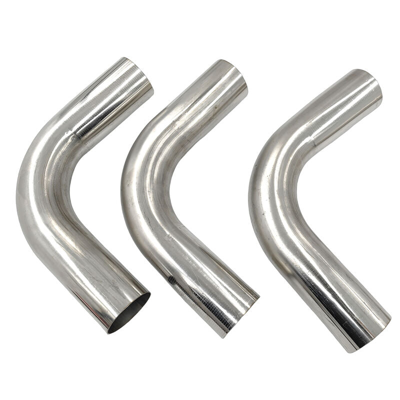 6 Pcs 3" Inch 76mm Exhaust Pipe Mandrel Bend Mild Steel 45 Degree & 90 Degree Bends