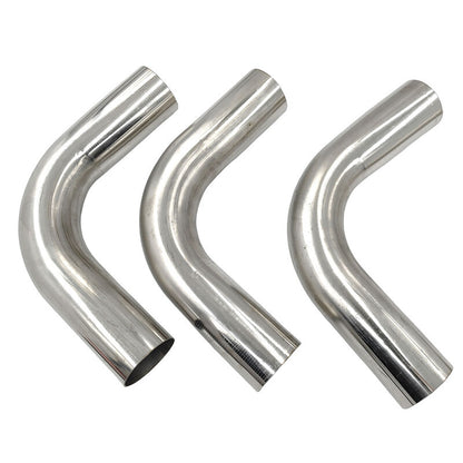 6 Pcs 3" Inch 76mm Exhaust Pipe Mandrel Bend Mild Steel 45 Degree & 90 Degree Bends