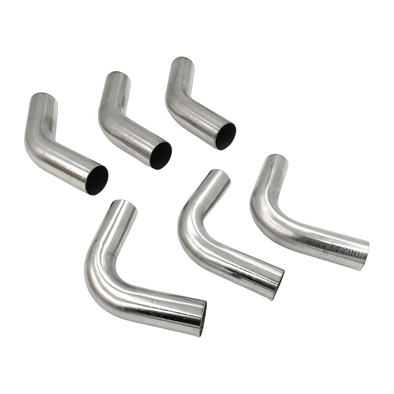 6Pcs Exhaust Pipe Mandrel Bend 2" Inch 50.8mm 45 & 90 Degree Semi Bright Mild Steel