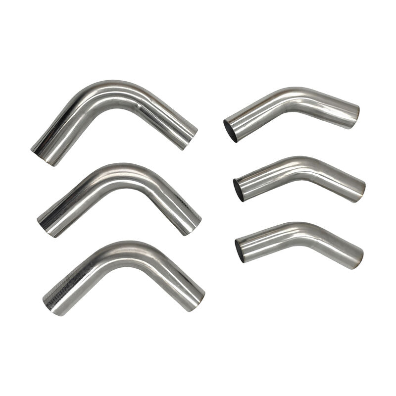 6Pcs Exhaust Pipe Mandrel Bend 2" Inch 50.8mm 45 & 90 Degree Semi Bright Mild Steel