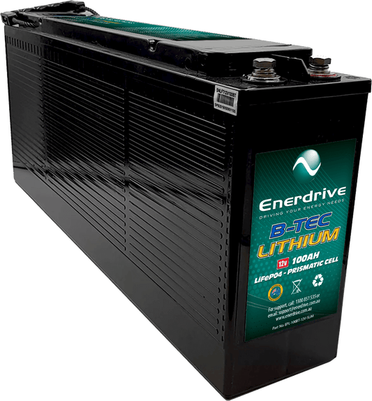 Enerdrive | Dometic B-TEC 12V 100Ah Slimline Lithium Battery