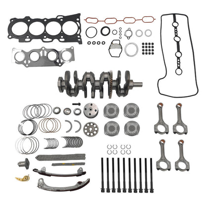 Engine Overhaul Rebuild Kit 2AZ-FE 2.4L With Crankshaft Rods Timing Kit Fit For Toyota RAV4 Corolla XRS Matrix S For Scion TC