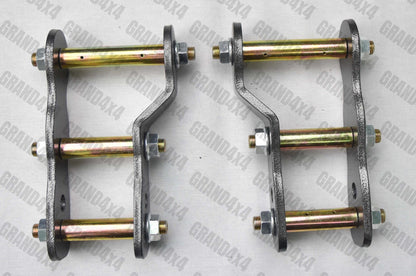 2" REAR EXTENDED GREASABLE SHACKLES LIFT FOR NISSAN NAVARA D40 2005 - 2015