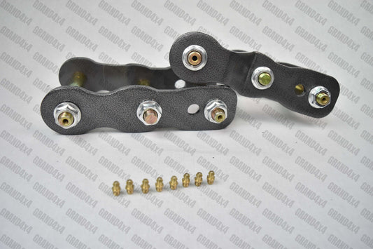 2" REAR EXTENDED GREASABLE SHACKLES LIFT FOR NISSAN NAVARA D40 2005 - 2015