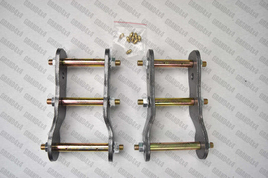 2" REAR EXTENDED GREASABLE SHACKLES FOR MITSUBISHI TRITON L200 MN ML 2006 - 2015