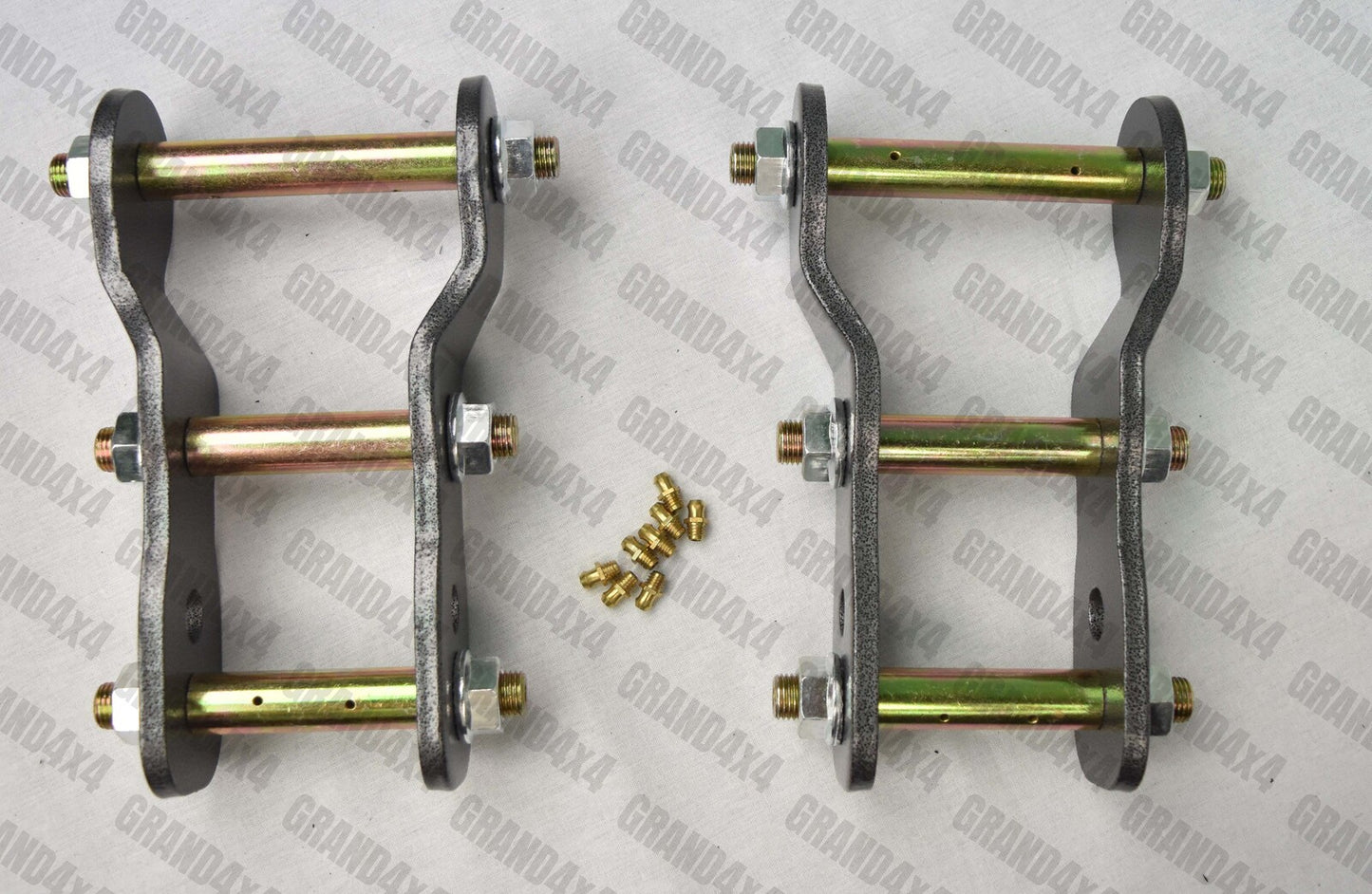 2" EXTENDED GREASABLE SHACKLES FOR ISUZU D-MAX DMAX HOLDEN COLORADO 2012 - ON