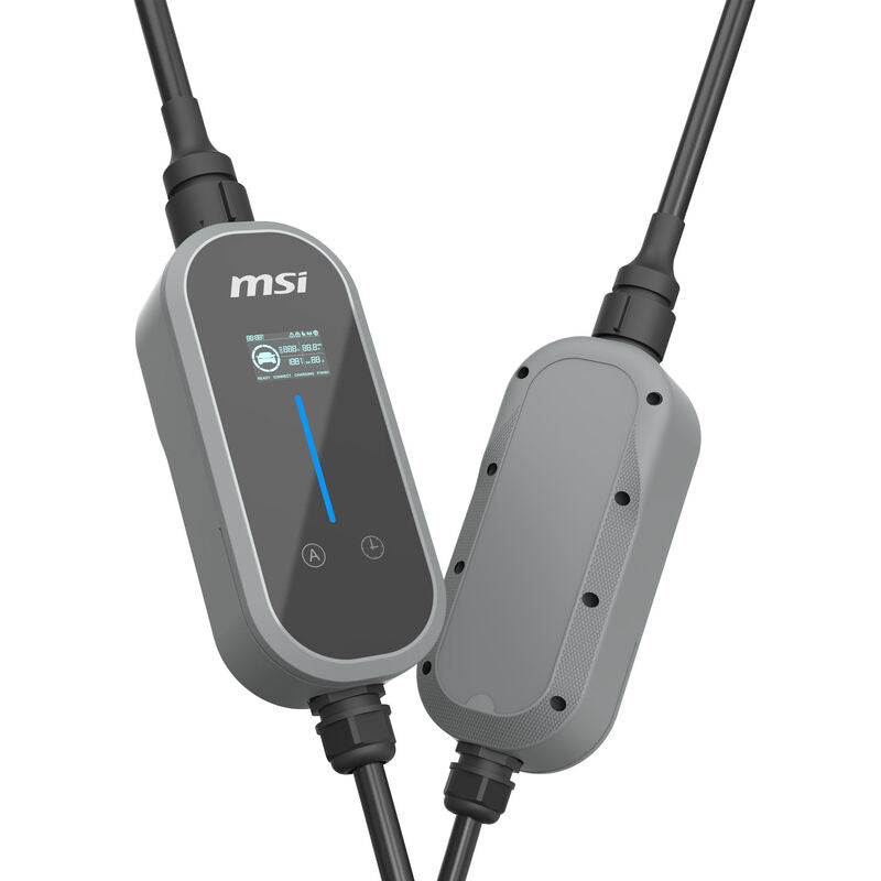 MSI Portable EV Charger Grey Ezgo 10A+15A+Home Kit Single Phase