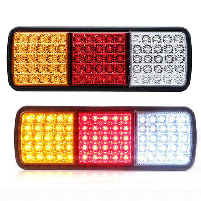 2 x Trailer Rear Tail Light 75LED Caravan Boat Truck Indicator 12V ADR